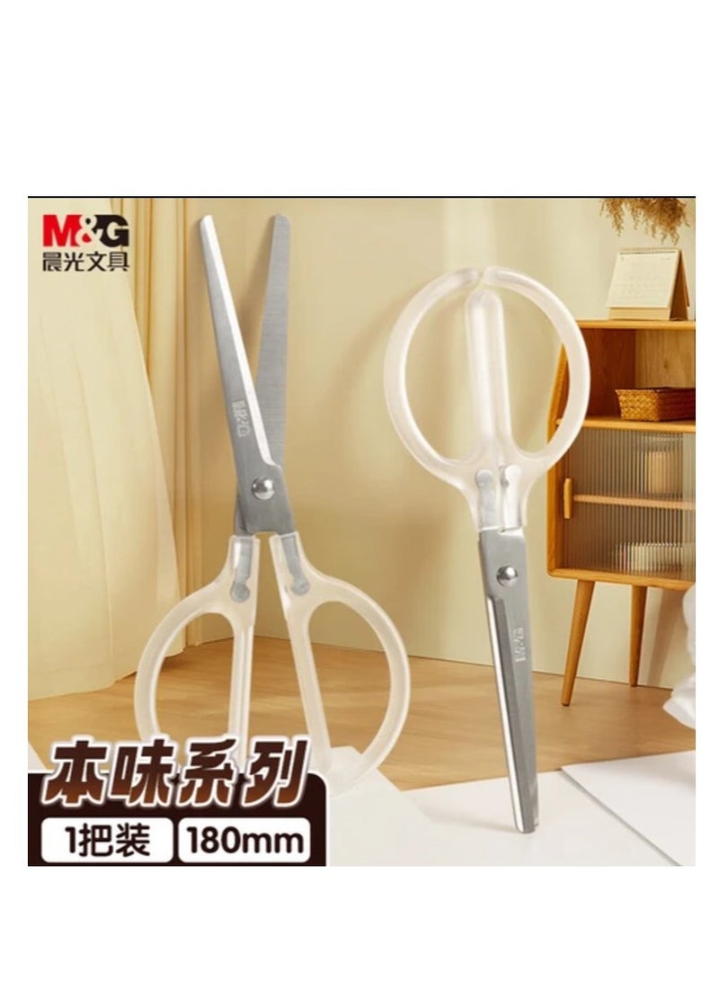 M&G Chenguang stainless steel scissors Household Life Crystal Clear Holding 180mm  - No:ASS913N3 - Image 2