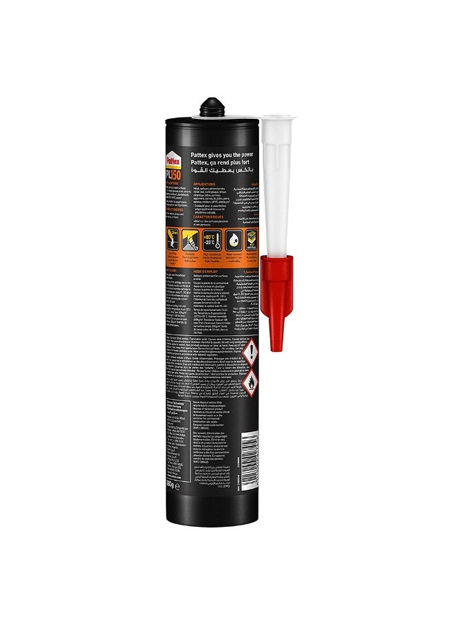 Henkel Pattex Solvent Technology Based Construction Adhesive PL150 380g-Beige