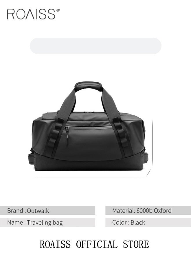 roaiss - Unisex Multifunctional Duffel Bag with Multiple Carrying Options Backpack Single Shoulder Crossbody and Handheld Dry and Wet Separate Compartments Scientific Partitioning Ideal for Short Trips - Image 1