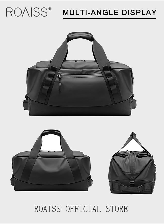 roaiss - Unisex Multifunctional Duffel Bag with Multiple Carrying Options Backpack Single Shoulder Crossbody and Handheld Dry and Wet Separate Compartments Scientific Partitioning Ideal for Short Trips - Image 1