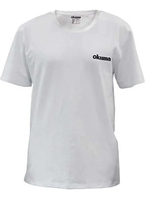 أوكوما White Motif Cotton Short Sleeve Shirt Xxxl