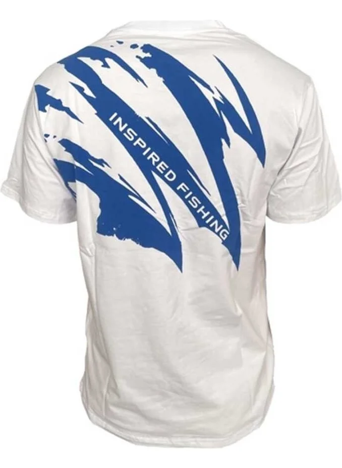 أوكوما White Motif Cotton Short Sleeve Shirt Xxxl