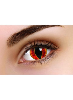 ColourVUE Crazy Lens - SAURONS EYE Cosplay Lenses Yearly Disposable - 2 Lenses  - Image 1