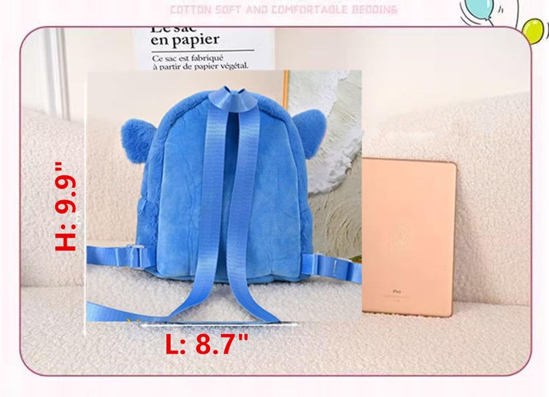 cabfirm Mini Animal Kids Backpack â€“ Soft Plush Toddler Backpack for Girls Boys, Cute Back-to-School Gift, Preschool Bag for Snacks, Toys & Books, Travel & Everyday Use, 9 Inches - Image 3