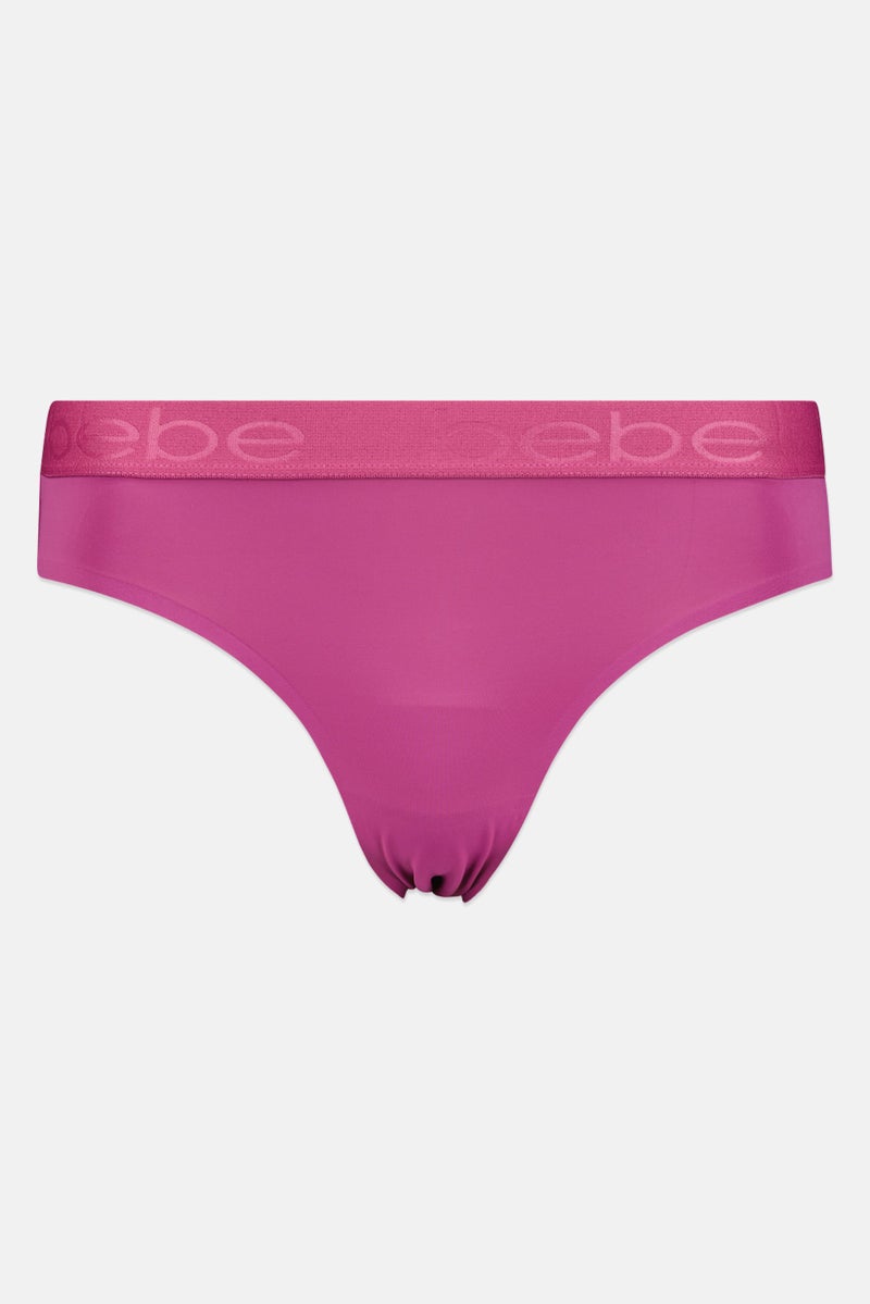 bebe Women 5 Pcs Brand Logo Tanga Panty, Multicolor - Image 4