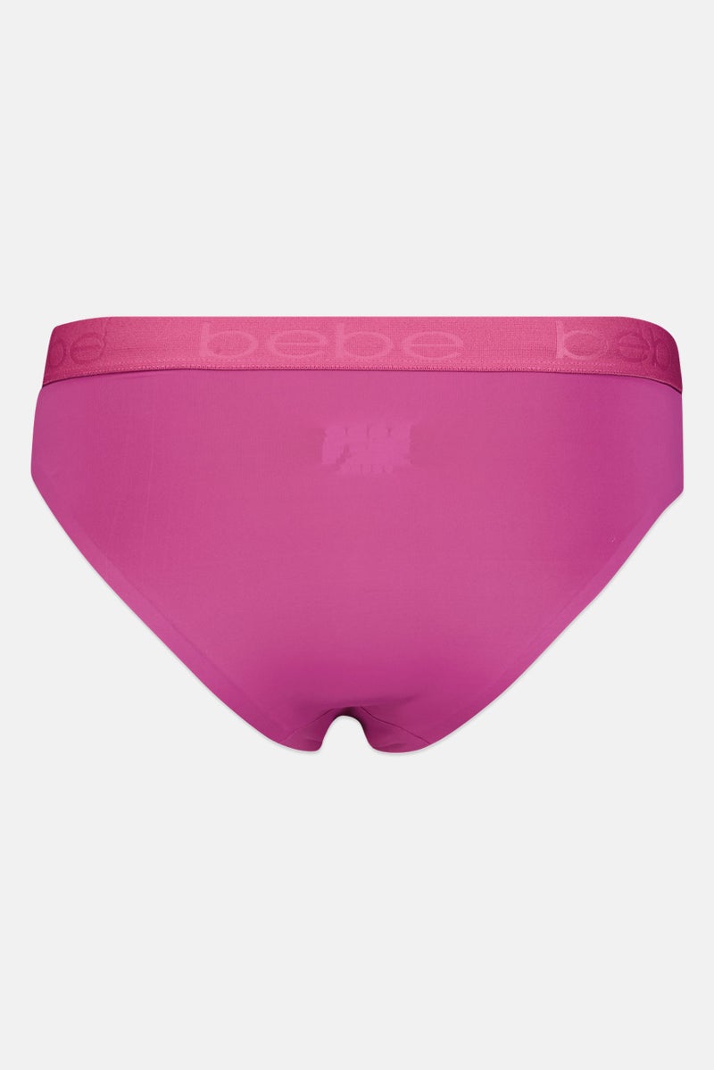 bebe Women 5 Pcs Brand Logo Tanga Panty, Multicolor - Image 2