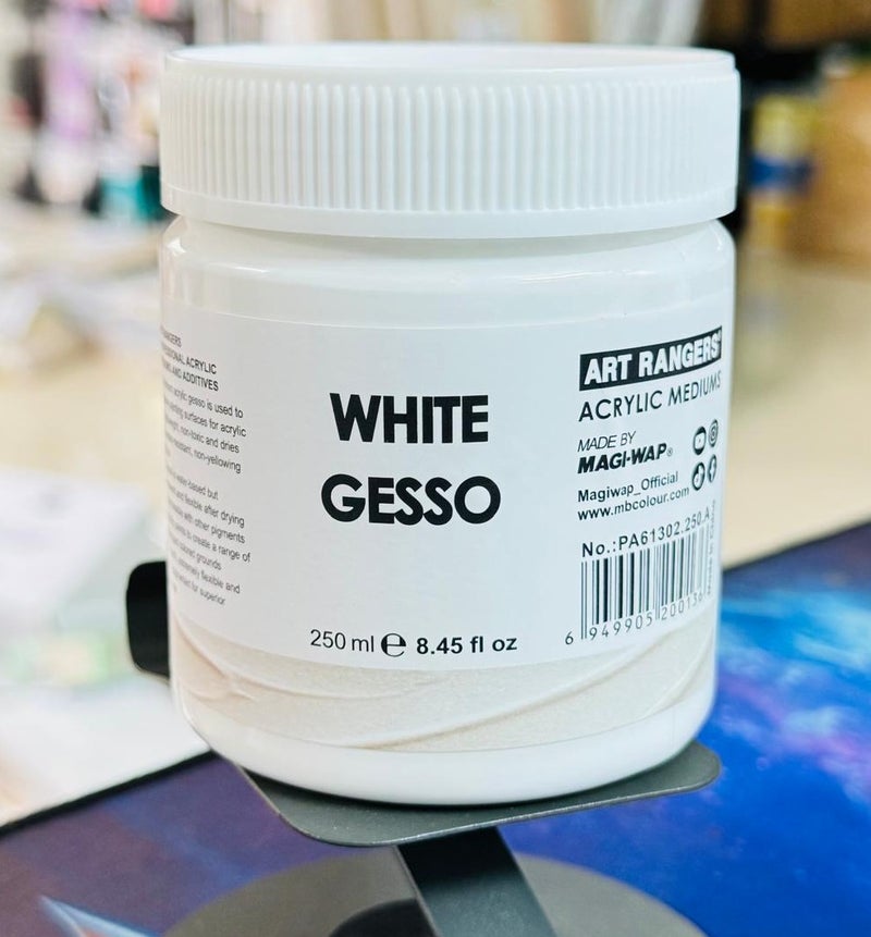Art Rangers Professional Acrylic Medium White Gesso White 250ml PA61302.250 - Image 1