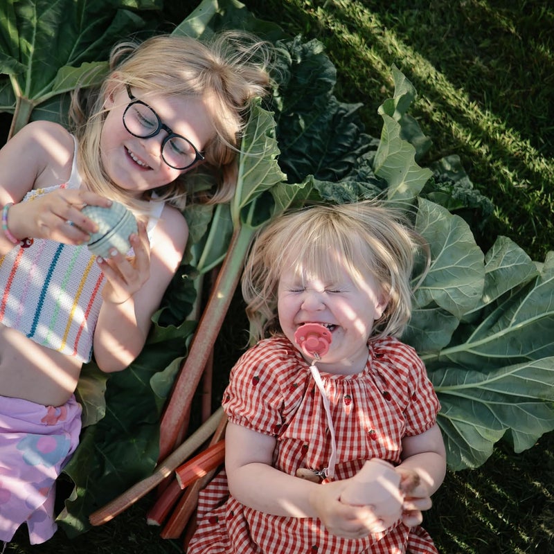 FRIGG Daisy Natural Rubber Baby Pacifier  Made in Denmark  BPAFree Pink CreamPoppy Size 2 2Pack - Image 2