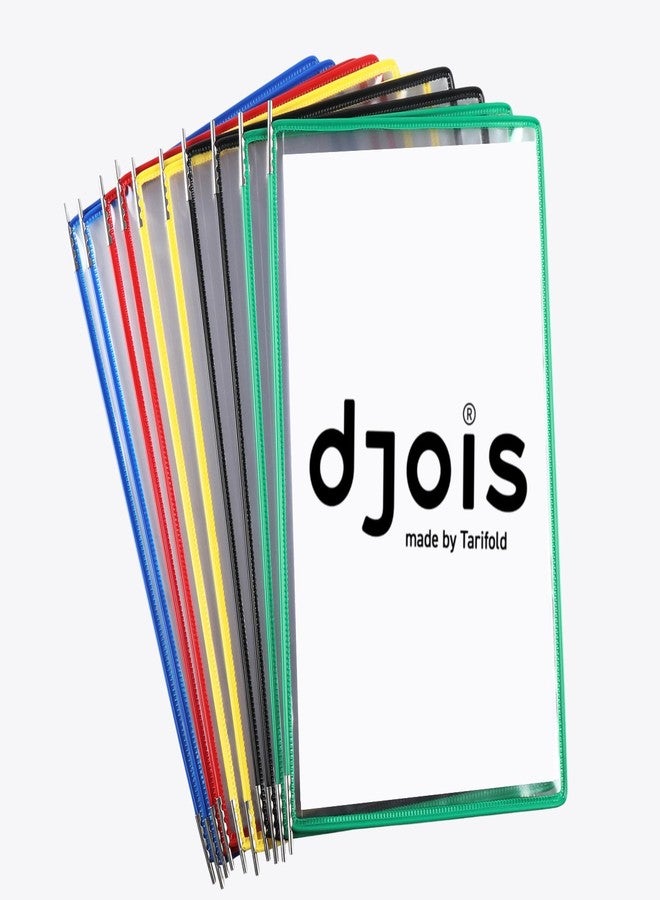 تاريفولد جيوب Tarifold DJOIS الدوارة للجدران أو المكاتب - مادة متينة مضادة للوهج - مقاس الرسائل - 10 جيوب - سعة 20 ورقة - مدعم بسلك - صنع في فرنسا - ألوان متنوعة - Image 1