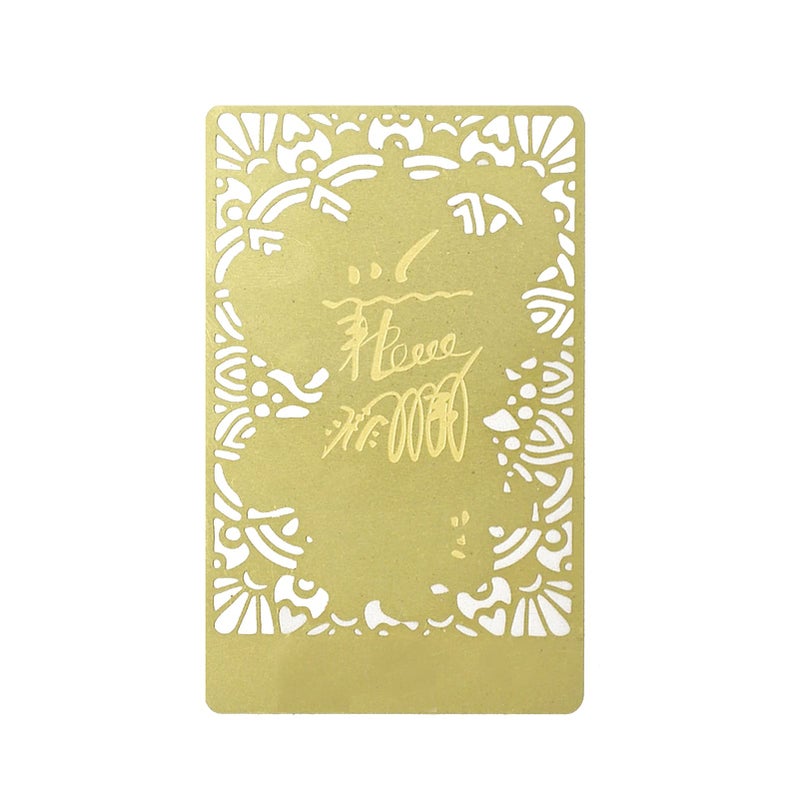 Fengshuibringluck Feng Shui God of Wealth Tiger Lucky Gold Card - Image 3