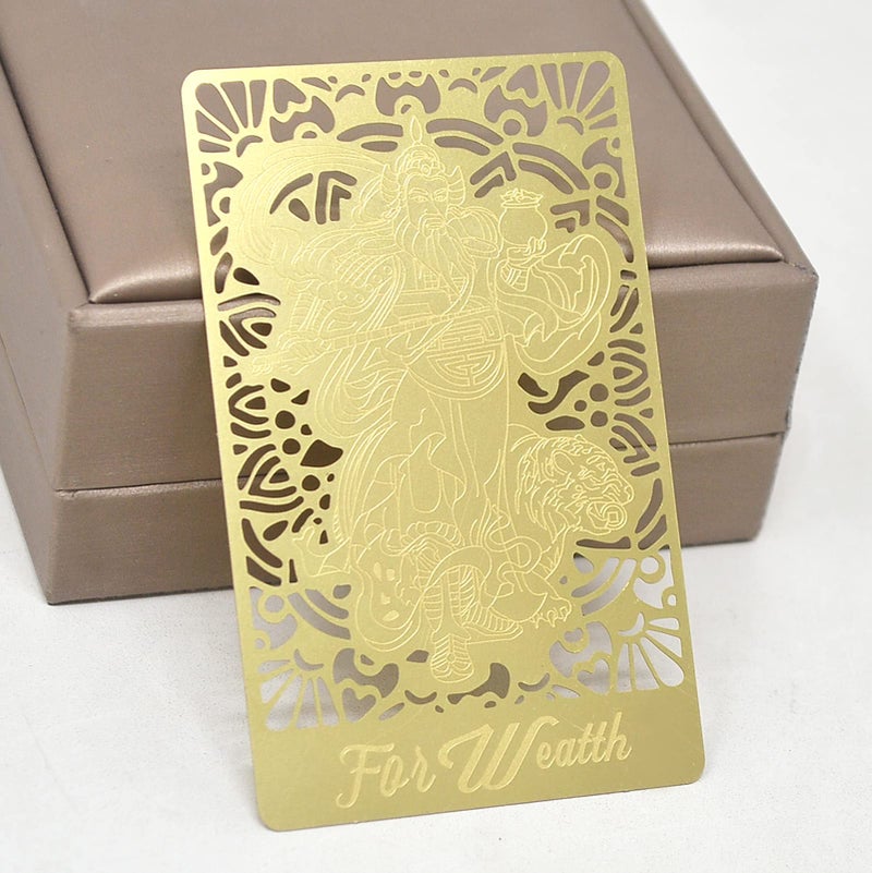 Fengshuibringluck Feng Shui God of Wealth Tiger Lucky Gold Card - Image 2