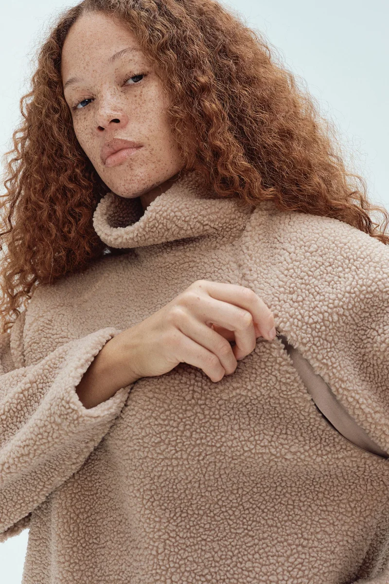H&M  MAMA Before & After Teddy nursing sweatshirt for Women | Best Price UAE