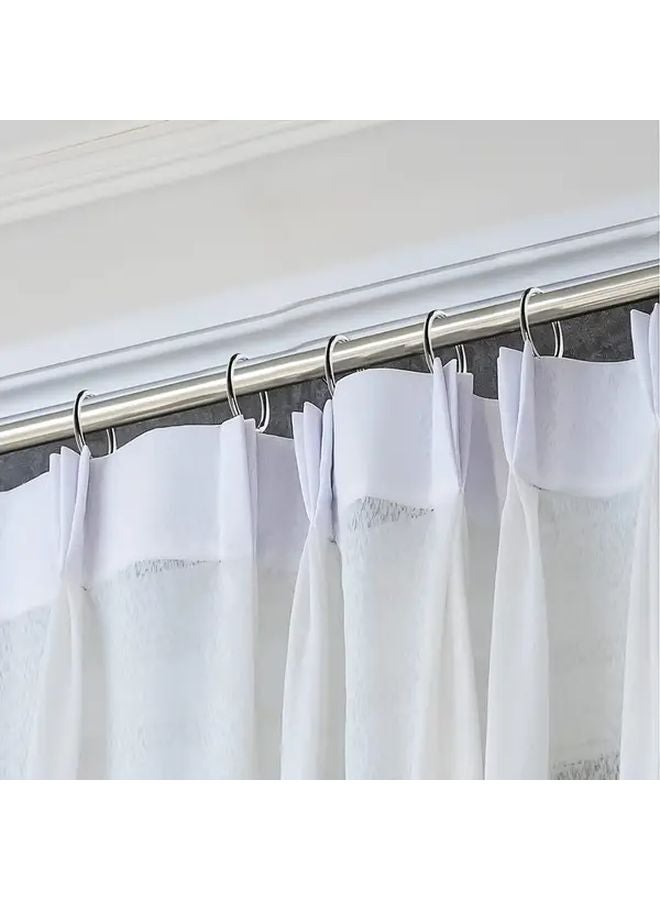 45 Silvery Washer Steel Rings 45 S13 Hooks 304 Stainless Steel Curtain System Heavy Duty Rustproof - Image 5