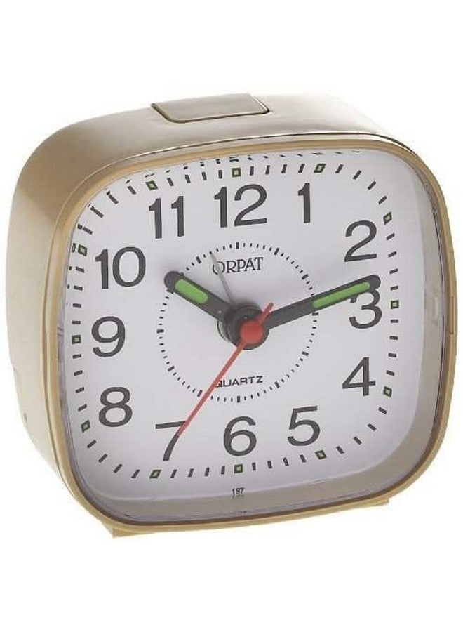 Orpat Plastic Alarm Clock Time Piece with Vintage Look (Grey) - Image 2