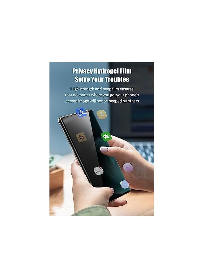 PROMASS Huawei P60 Pro Privacy Screen Protector,Ceramic Matte Soft Film for Huawei P60 Pro (6.67"), Full Adhesive, Anti-Scratch, 3D Curve Fit, Touch Sensitive (Ceramic Matte Privacy) - Image 5