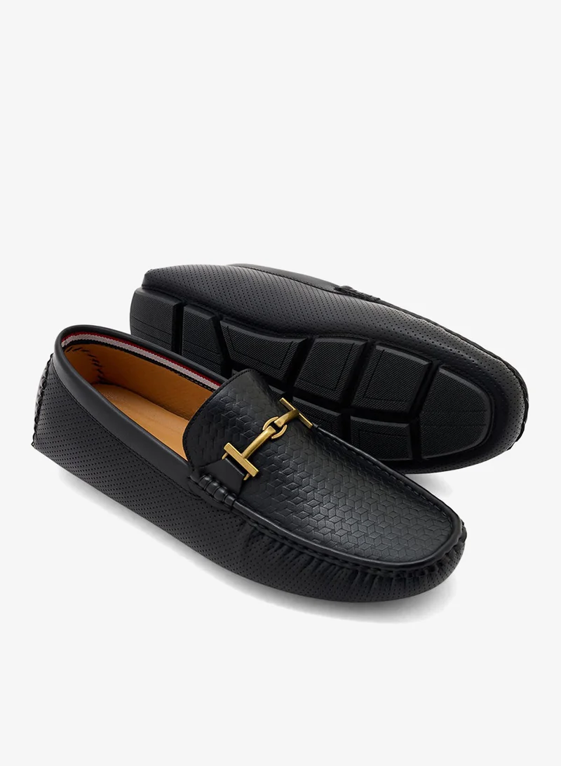 Robert Wood  Trim Detail Textuted Loafers for Men | Best Price UAE
