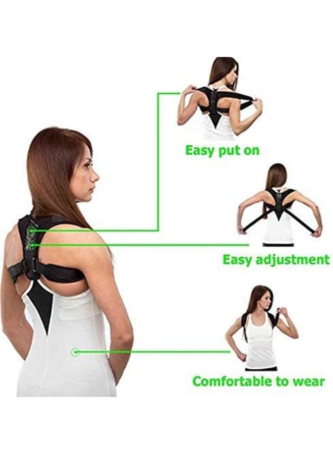 Spaceshoop Adjustable Back Brace Support Belt – Posture Corrector for Clavicle, Spine, Shoulder & Lumbar Alignment – Unisex Back Support for Posture Correction, Pain Relief, and Comfortable Daily Wear - Image 4