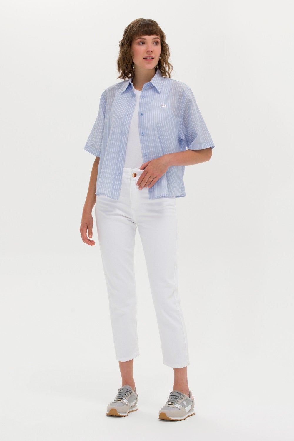再入荷商品 Polo U.S. Assn. 50263177 Sleeve Short Shirt Blue Women's ウェア