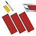 CmeRto 3Pcs Carbon Fiber Red Carbon Fiber Stickers Bowtie Logo Wrap Stickers CutYourOwn Emblem Overlay DIY Decals Compatible with Chevy - Image 2