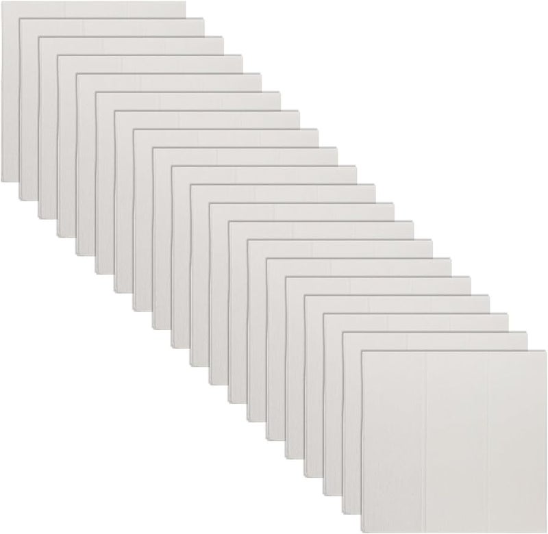 3D Tile Stone Brick Wall Stickers Soft Foam Panels XPE Foam Wall Decor White 13 8 x 13 8 Inch - Image 2