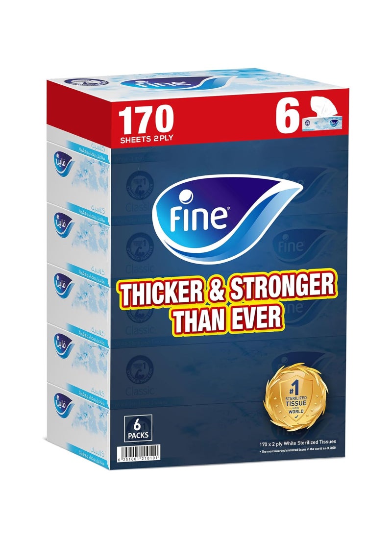 Fine Classic 2 Ply Facial Tissue Boxes - Image 1
