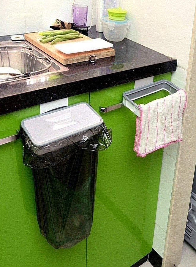 Vroxy Plastic Kitchen A Trash Hanging Rubbish Trash Carrier Bin Bag Savvy Attach Holder for Bathroom Office Schools Trash Dustbin Hanging Bag (1Pcs) - Image 4