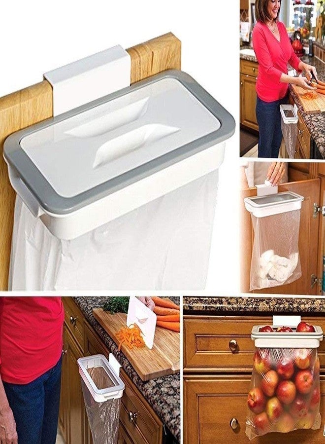 Vroxy Plastic Kitchen A Trash Hanging Rubbish Trash Carrier Bin Bag Savvy Attach Holder for Bathroom Office Schools Trash Dustbin Hanging Bag (1Pcs) - Image 5