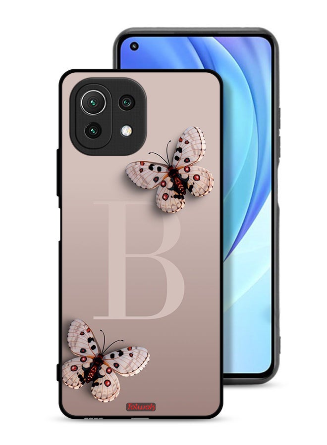Tolwak Xiaomi Mi 11 Lite 5G Protective Case Cover B Butterflies - Image 1