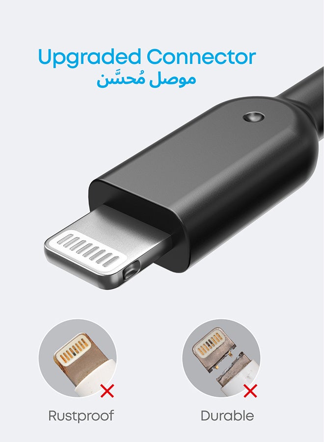 كابل باور لاين II بمنفذ لايتنينج (بطول 3 أقدام)، قد يكون أكثر الكابلات متانة في العالم، معتمد بشهادة MFi لهاتف آيفون 11/ 11 برو/ 11 برو ماكس/ Xs/ وXS ماكس/ وXR/ وX/ و8/ 8 بلس/ 7/ 7 بلس/ 6/ 6 بلس - Image 2