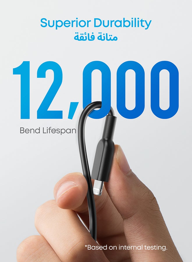 كابل باور لاين II بمنفذ لايتنينج (بطول 3 أقدام)، قد يكون أكثر الكابلات متانة في العالم، معتمد بشهادة MFi لهاتف آيفون 11/ 11 برو/ 11 برو ماكس/ Xs/ وXS ماكس/ وXR/ وX/ و8/ 8 بلس/ 7/ 7 بلس/ 6/ 6 بلس - Image 4