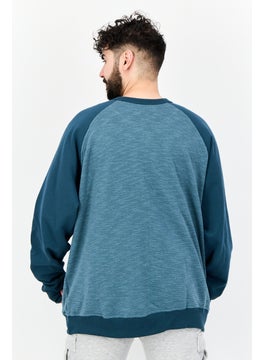 Champion Men Sportswear Fit Long Sleeve Outdoor Sweatshirt, Teal Green  - Image 3