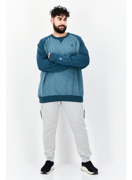 Champion Men Sportswear Fit Long Sleeve Outdoor Sweatshirt, Teal Green  - Image 4