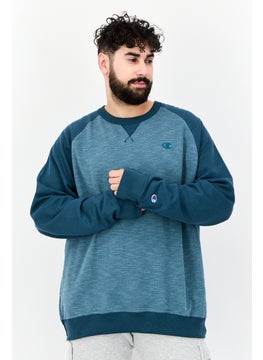 Champion Men Sportswear Fit Long Sleeve Outdoor Sweatshirt, Teal Green  - Image 1