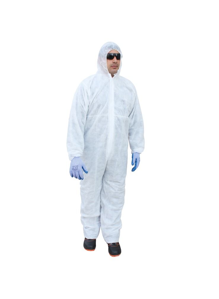 Vaultex Disposable Pretective Dust Proof Isolation, Medical And Labs Coverall White 4XL