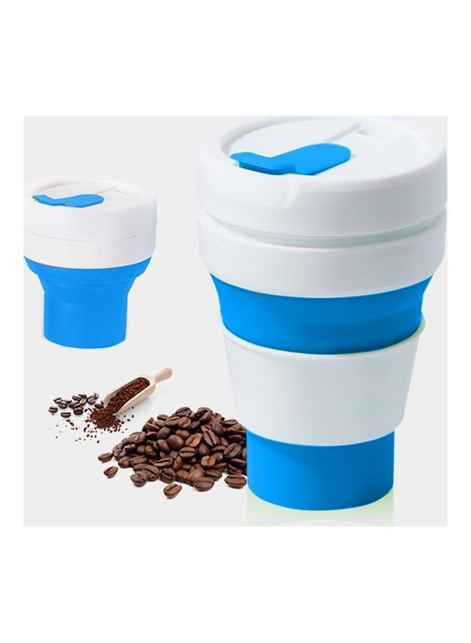 NIBEMINENT Pocket-Sized Cup With Lid Blue/White 20x6x6cm - Image 1