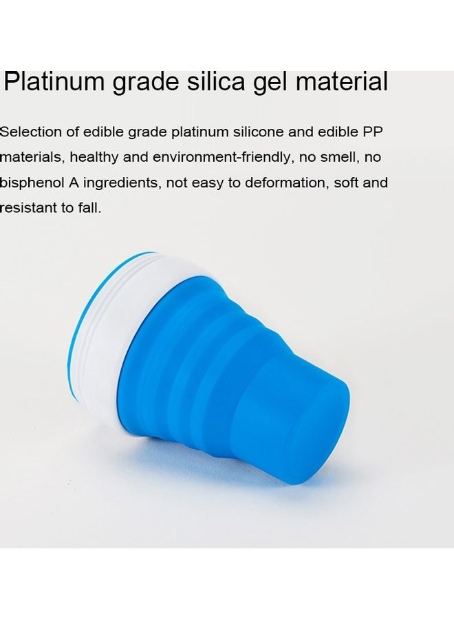 NIBEMINENT Pocket-Sized Cup With Lid Blue/White 20x6x6cm - Image 3