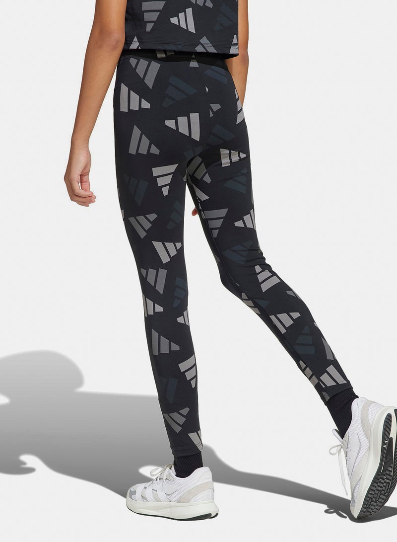 Adidas Seasonal Essentials Logo Celebration Leggings - Image 2