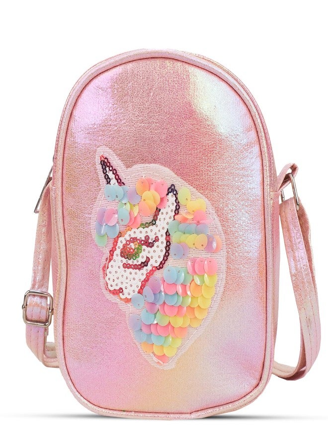 ADSON Laser Holographic Unicorn Crossbody Bag Fix Sequins Purse Cute Shoulder Bag Coin Purse Handbag Cute Tote Girl Messenger Girl Child Tote Wallet Flash kids Crossbody Bag(Multi Colour) - Image 1