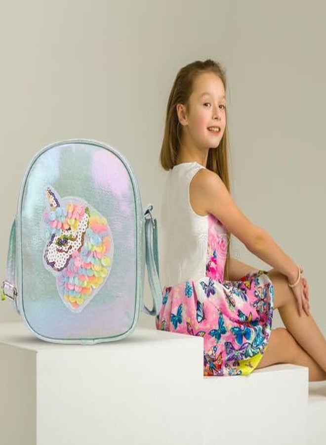 ADSON Laser Holographic Unicorn Crossbody Bag Fix Sequins Purse Cute Shoulder Bag Coin Purse Handbag Cute Tote Girl Messenger Girl Child Tote Wallet Flash kids Crossbody Bag(Multi Colour) - Image 3