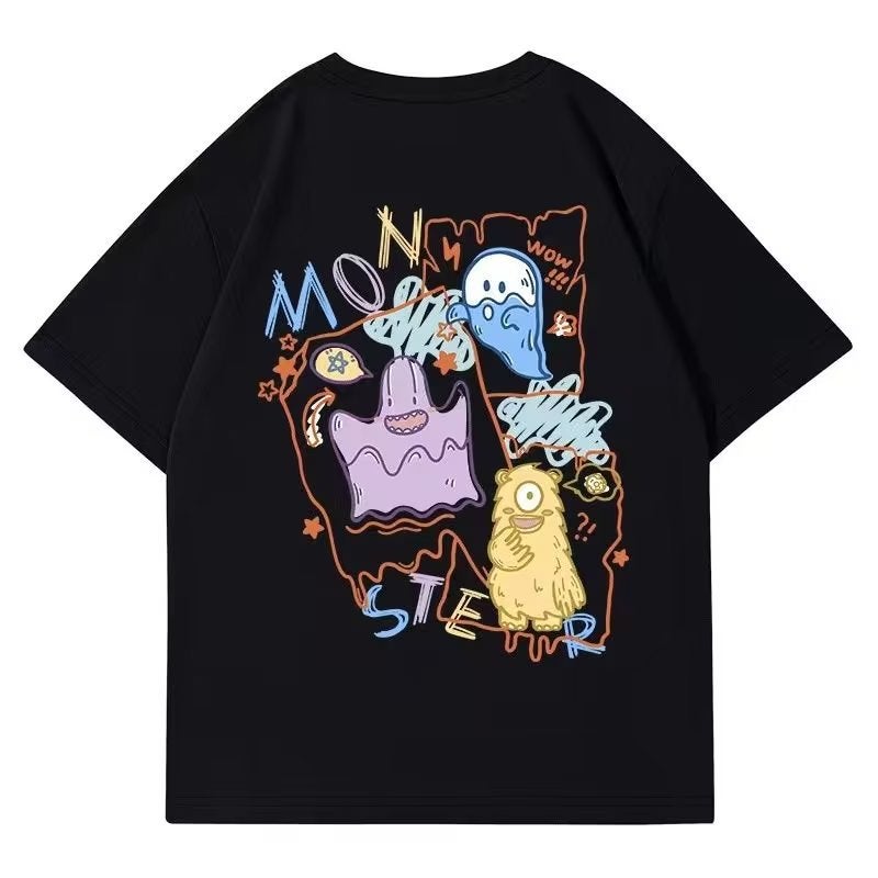 Different couple's T-shirt summer 2023 Internet celebrity short sleeve - Image 5