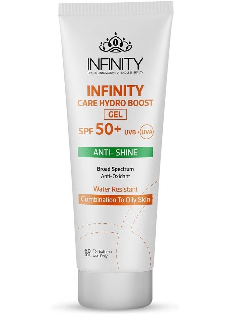 إينفينيتي جل هيدرو بوست للعناية بالبشرة بعامل حماية من الشمس 50+، مضاد لللمعان، للبشرة المختلطة إلى الدهنية، 60 مل - Image 1