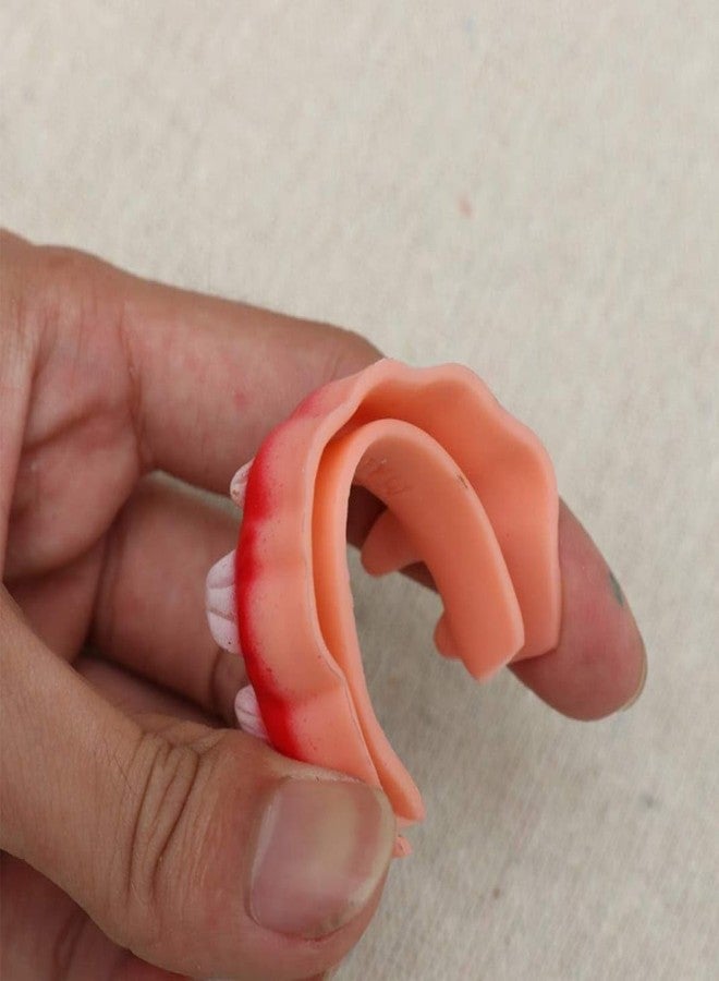 AGC Vampire Silicone Teeth for Halloween | Bloody Vampire Fangs & Zombie Tooth Caps | Scary Devil Costume Prop for Party Makeup & Cosplay | Reusable Fake Teeth Accessory (Pack of 1 Pair) - Image 4