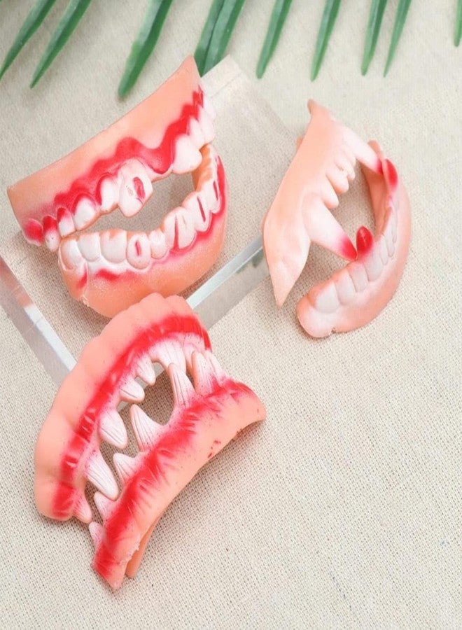 AGC Vampire Silicone Teeth for Halloween | Bloody Vampire Fangs & Zombie Tooth Caps | Scary Devil Costume Prop for Party Makeup & Cosplay | Reusable Fake Teeth Accessory (Pack of 1 Pair) - Image 5
