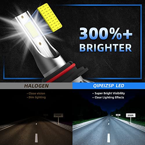 QIPEIZSP compatible with Honda Civic (2004-2013,2014-2015 Sedan) Bulbs combo, 9005 High Beam and 9006 Low Beam Bulbs combo, 24000LM 6500K Lights, IP68 Waterproof, Pack of 4 - Image 3