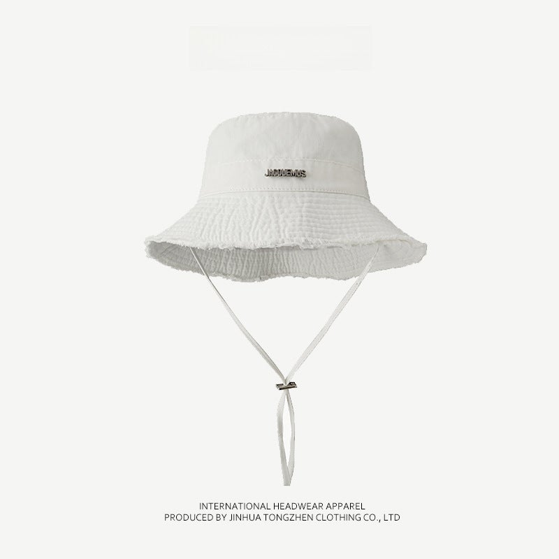 Vintage Japanese Jacquemus Fishermans Hat for Women White