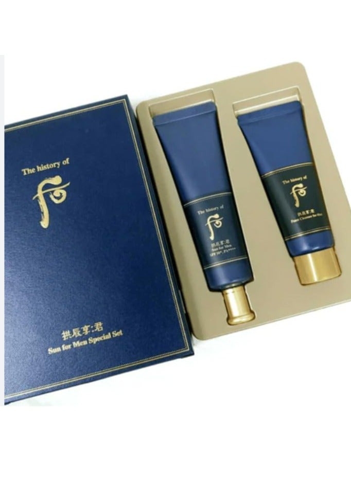 The history of Whoo THE HISTORY OF WHOO Gongjinhyang Cleansing Foam Special Set for men 180ml Free 40ml - Image 3