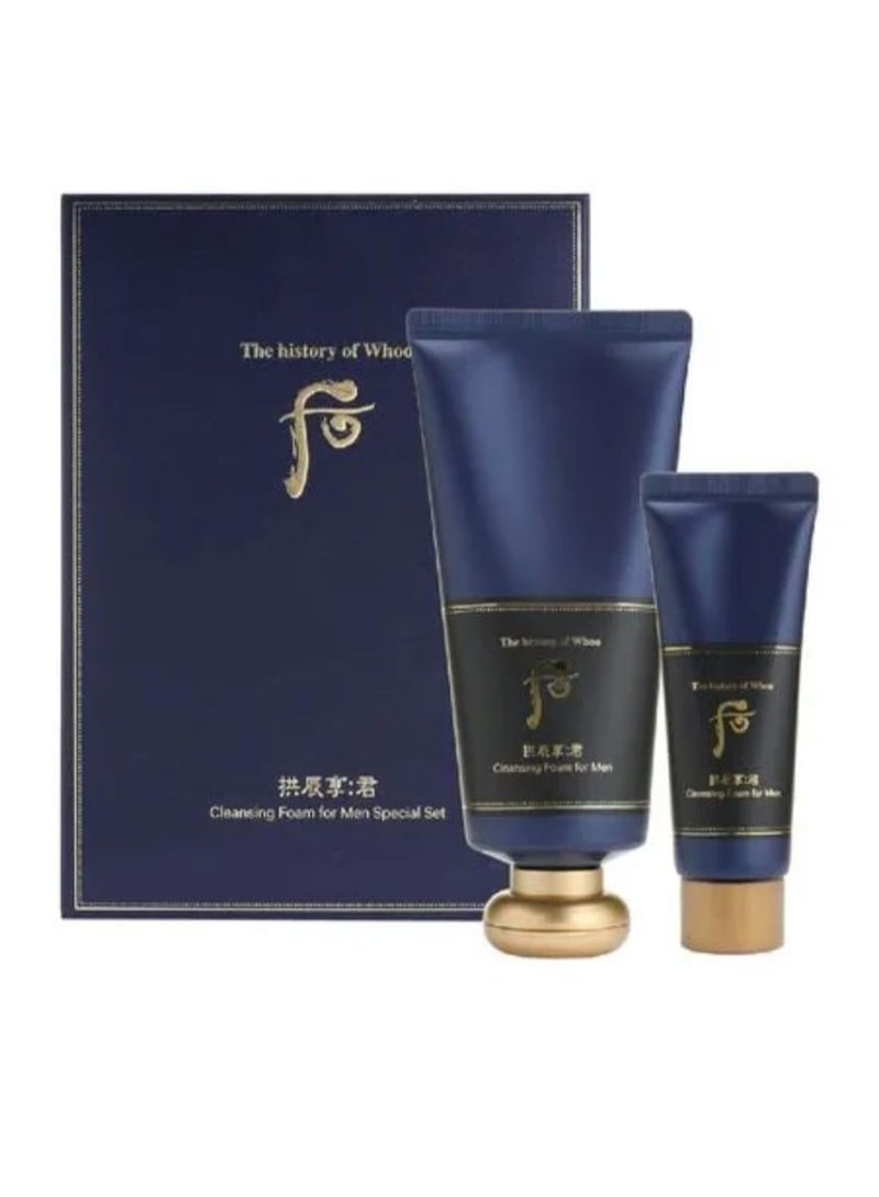 The history of Whoo THE HISTORY OF WHOO Gongjinhyang Cleansing Foam Special Set for men 180ml Free 40ml - Image 4