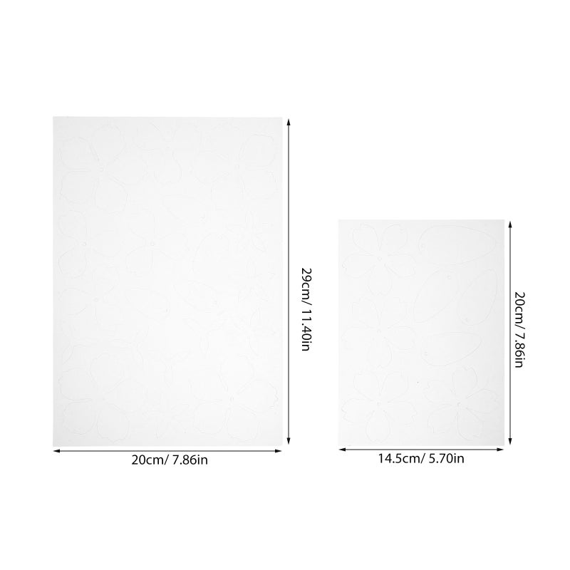 2pcs Heat Shrink Sheet Flower Pre-Cut Shrink Sheets Shrinky Paper For Kids Hair Embellishments Diy Jewelry Making Craft Ornament - Image 4