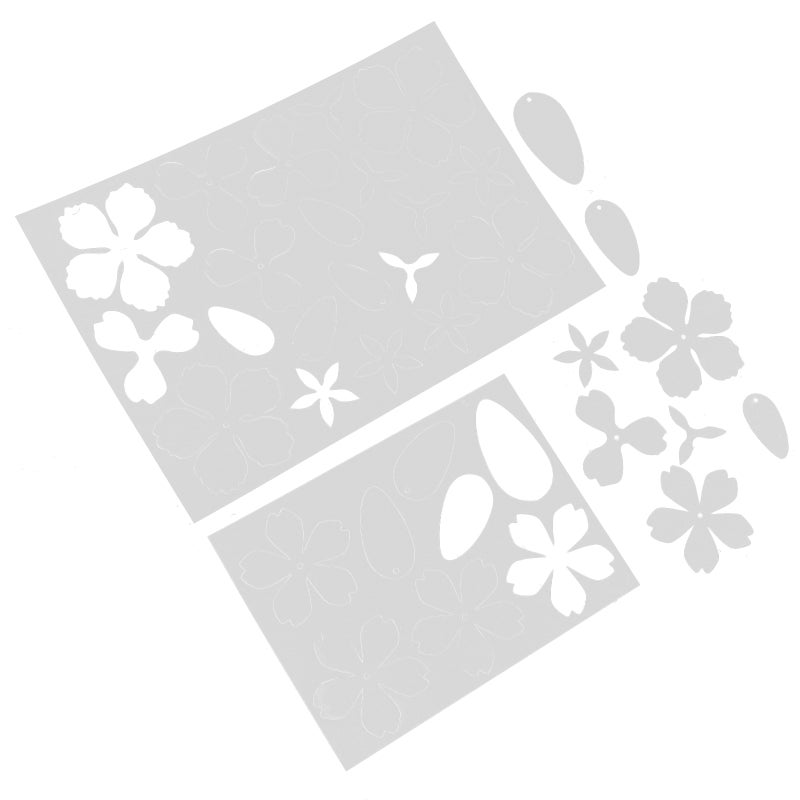 2pcs Heat Shrink Sheet Flower Pre-Cut Shrink Sheets Shrinky Paper For Kids Hair Embellishments Diy Jewelry Making Craft Ornament - Image 5