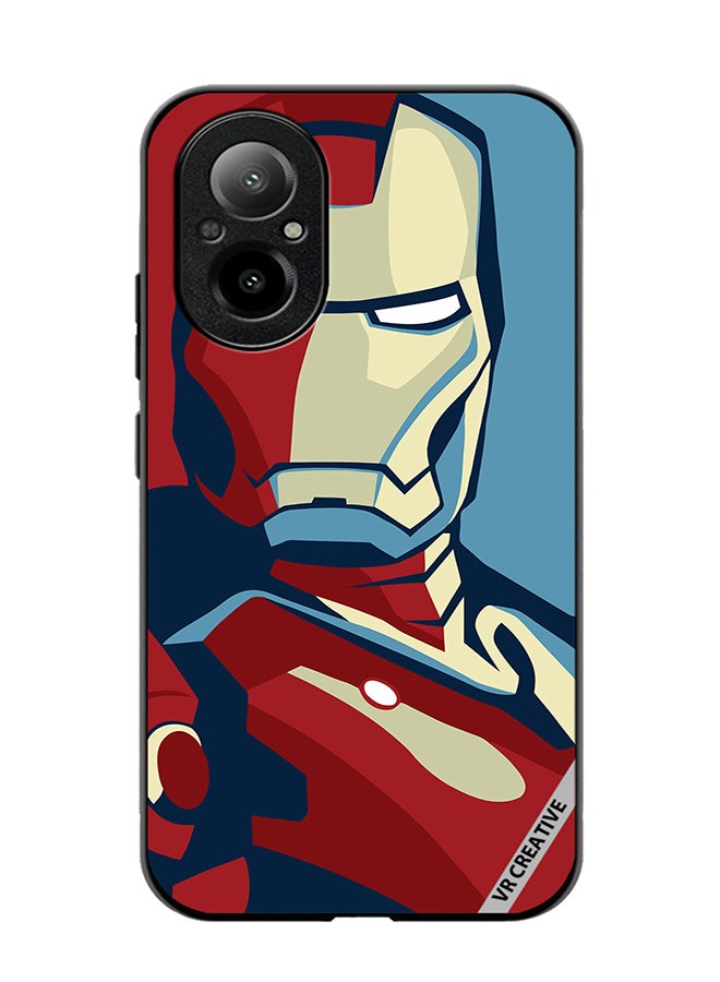 VR CREATIVE Protective Case Cover For Realme C67 4G Iron Man Red And Blue Design Multicolour - Image 1